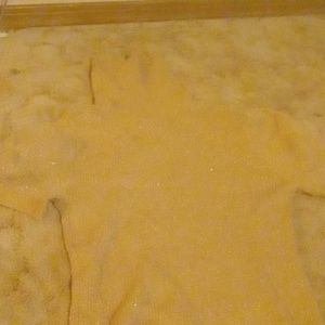 Sparkle  gold mock neck blouse